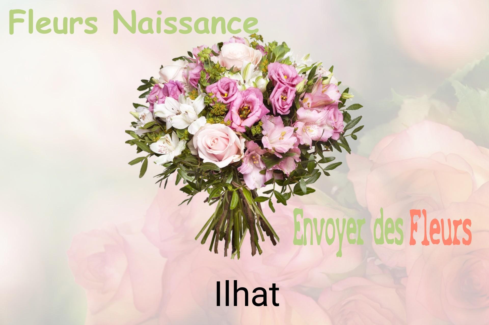 Bouquet de fleurs de naissance livré à Ilhat